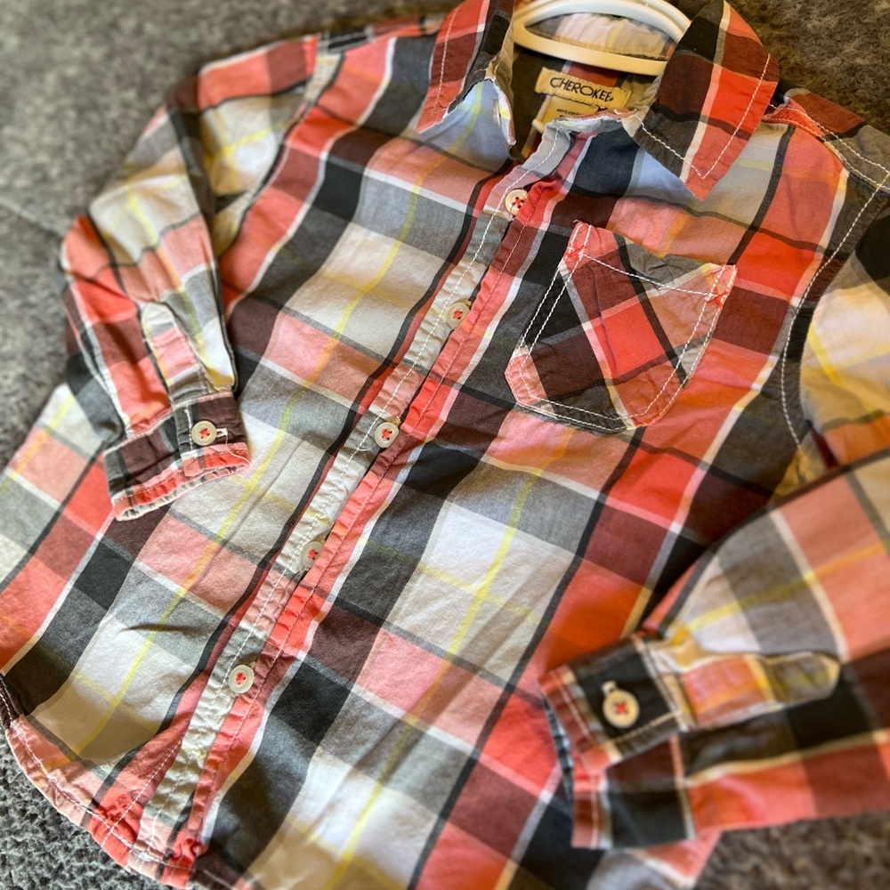 Cherokee Kids Plaid Shirt - Size 4T